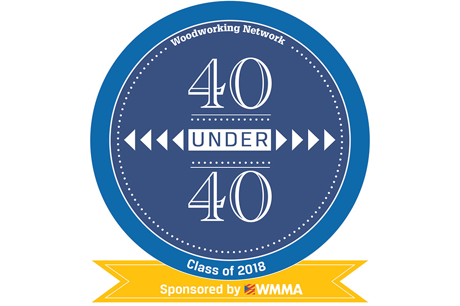 40 under 40 Woodworking industry award by Woodworking Network.