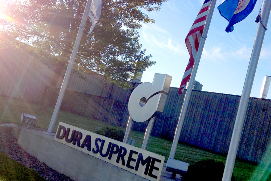 The Dura Supreme Cabinetry manufacturing facility in Howard Lake, Minnesota.